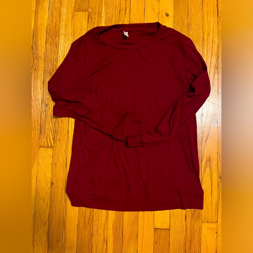Goucehn maroon burgundy deep red top size S/M